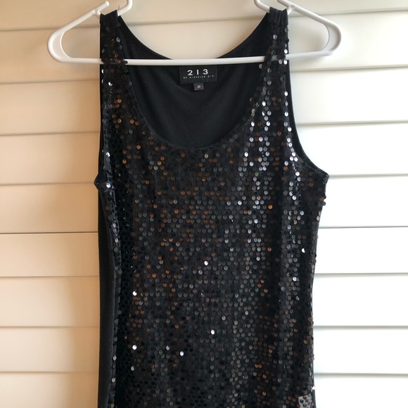 🖤Black sequin “party” top🖤 - Picture 2 of 6